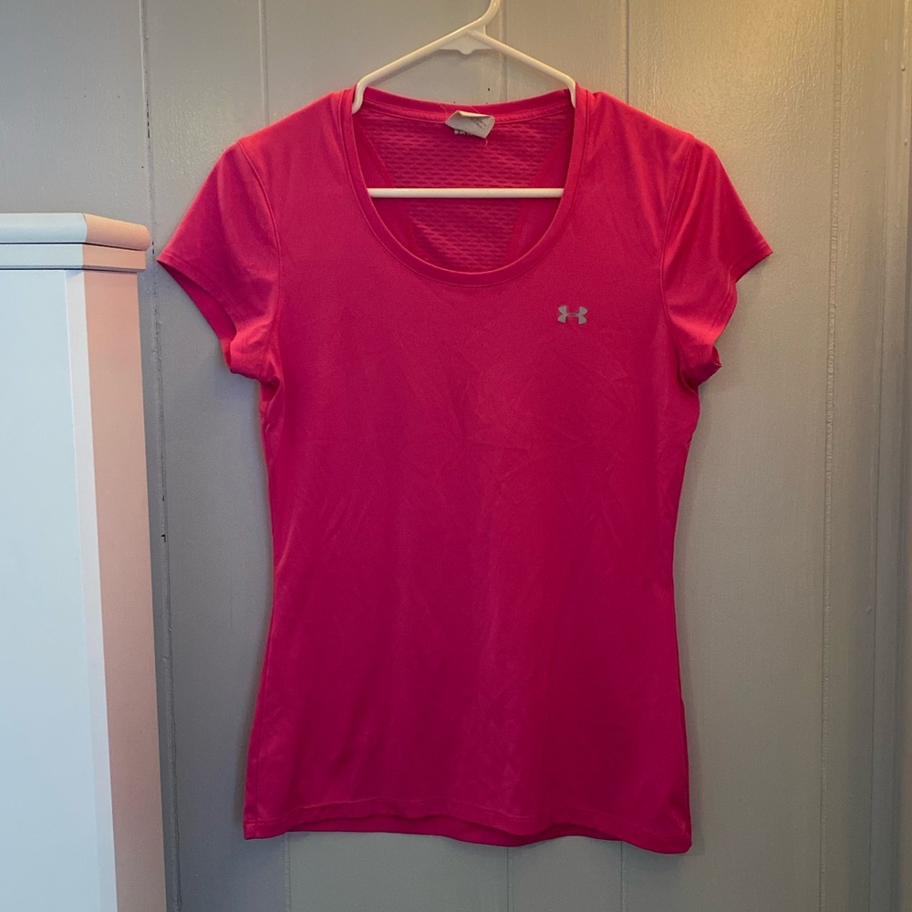Hot Pink Under Armor Dry Fit T-Shirt